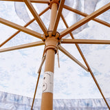 The Washable Ruffled Bluebird 9ft Outdoor Patio Umbrella