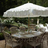 The Washable Ruffled 9ft Outdoor Patio Umbrella