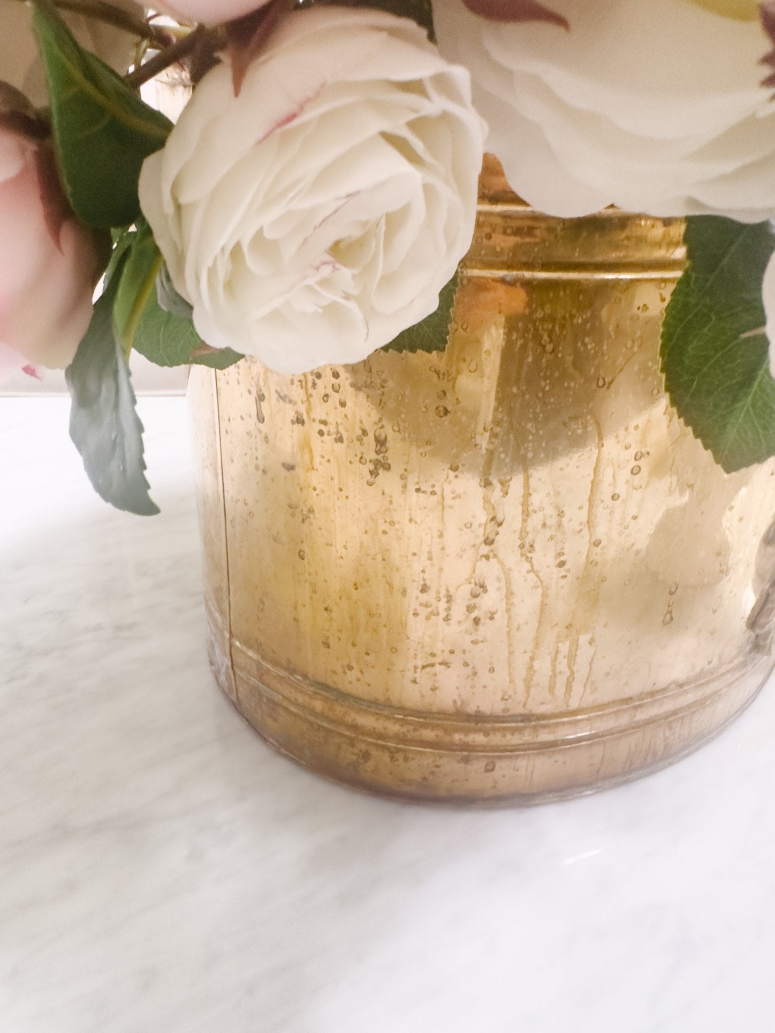 Vintage Brass Ribbon Planter with Handles - Ivory Lane Home