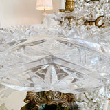 Vintage Cut Glass Crystal Compote - Ivory Lane Home